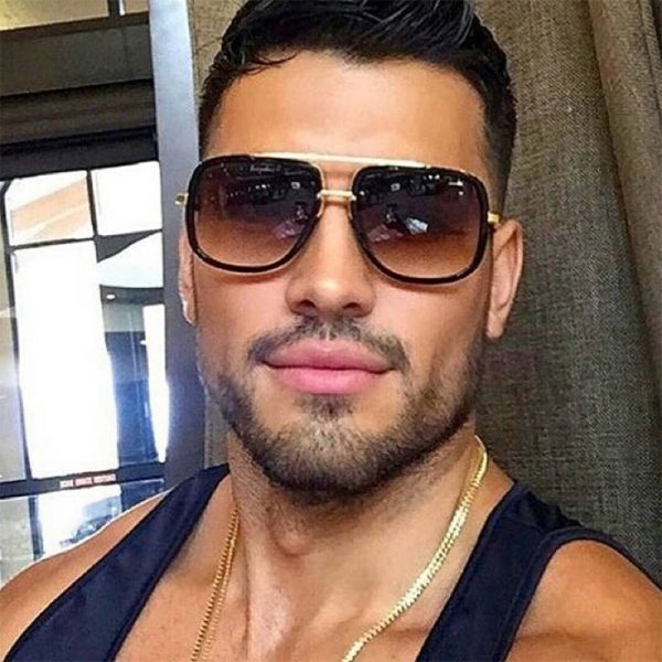 🕶️ Gafas de Sol de Moda – Montura Grande Dorada | 8 Modelos Exclusivos - Imagen 2