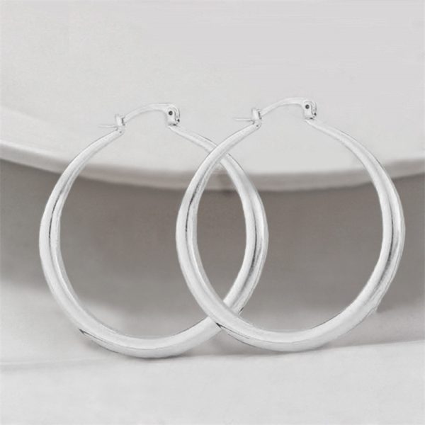 ✨ Pendientes Redondos Grandes de Metal – Estilo Elegante y Atemporal | 3 Colores - Imagen 5