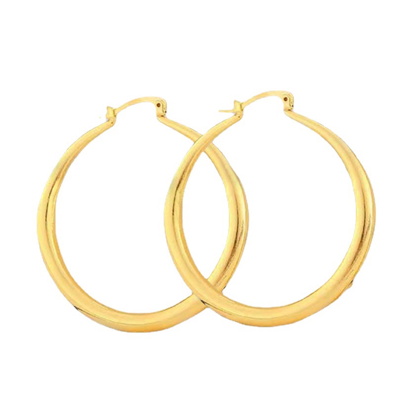 ✨ Pendientes Redondos Grandes de Metal – Estilo Elegante y Atemporal | 3 Colores