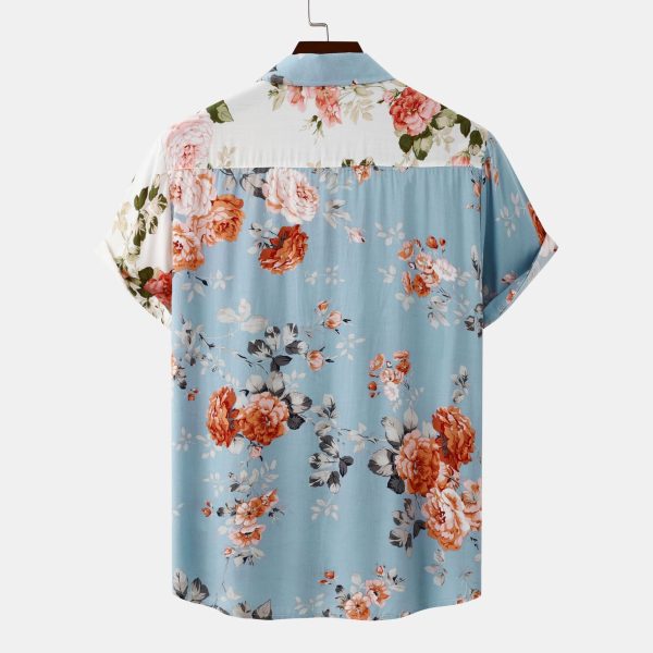 Camisa patchwork floral hombre - Imagen 5