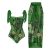 Green Flower Totem Series