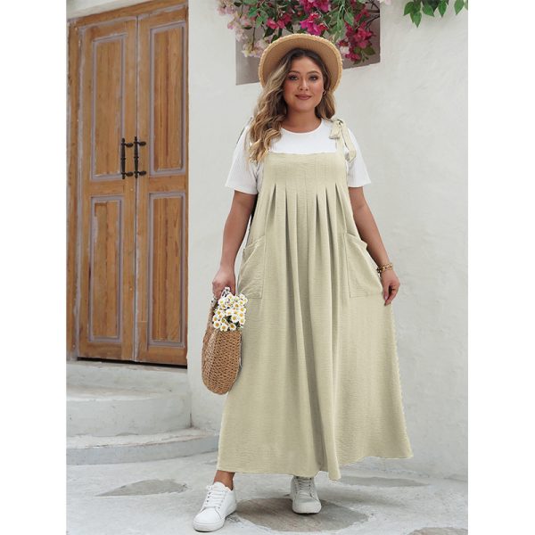 👗 Vestido de Tirantes y Bolsillos para Mujer Talla Grande - Imagen 3