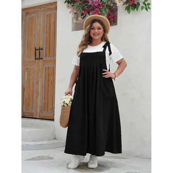 👗 Vestido de Tirantes y Bolsillos para Mujer Talla Grande - Imagen 5