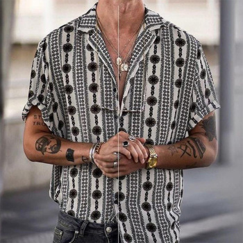 Camisa hawaiana hombre tipo cárdigan