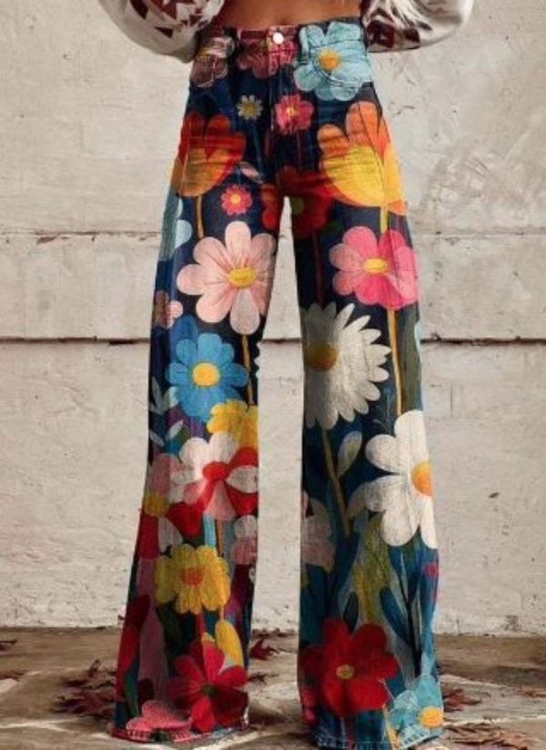 👖 Pantalón de Pierna Ancha para Mujer – 11 Modelos Exclusivos | Hasta la Talla 5XL (EU 58) - Imagen 2