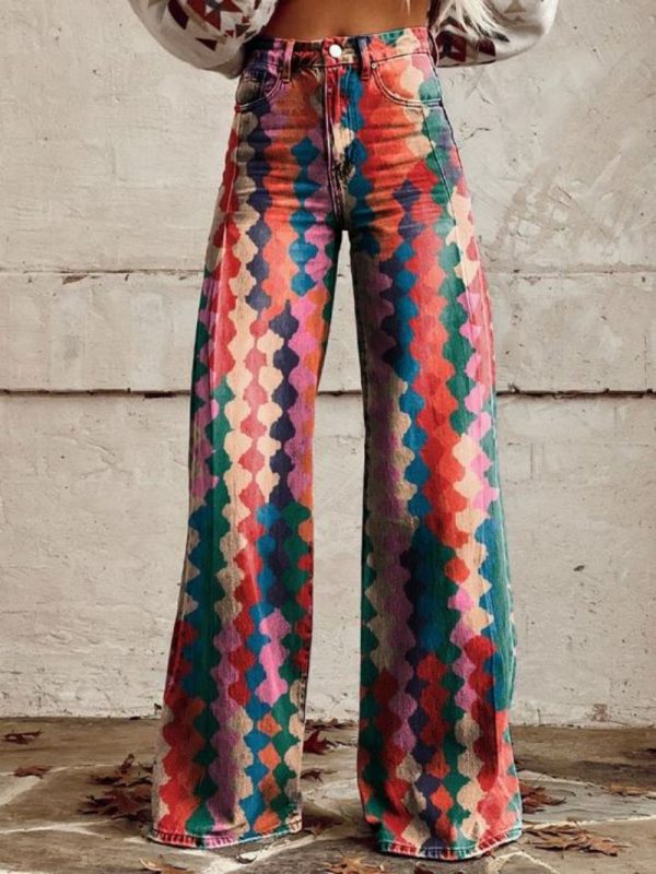 👖 Pantalón de Pierna Ancha para Mujer – 11 Modelos Exclusivos | Hasta la Talla 5XL (EU 58) - Imagen 5