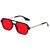 Black Frame Silver Leg Red