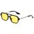 Black Frame Silver Leg Yellow
