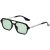 Black Frame Silver Leg Green