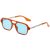 Orange frame silver leg blue slice