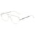 Transparent silver frame white sheet