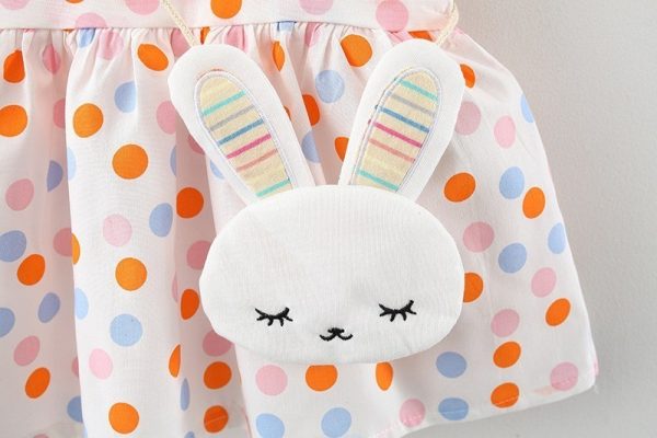 Vestido de punto para niña de algodón - Imagen 6
