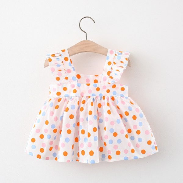 Vestido de punto para niña de algodón - Imagen 4