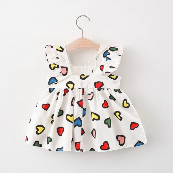 Vestido de punto para niña de algodón - Imagen 2