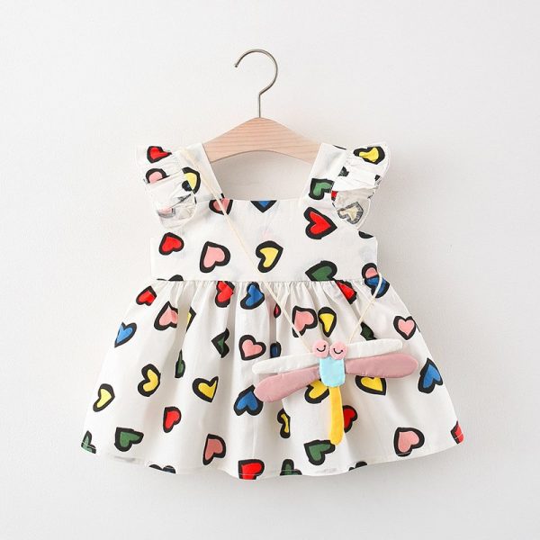 Vestido de punto para niña de algodón
