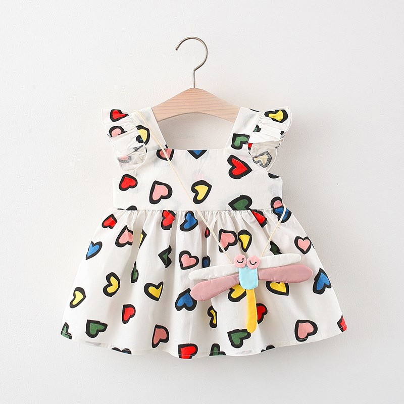 Vestido de punto para niña de algodón