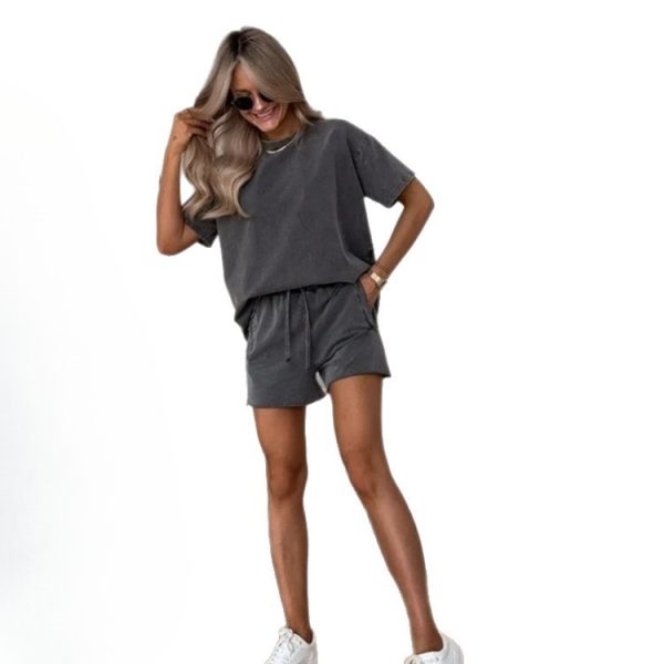 Conjunto deportivo mujer poliéster – Pantalón corto o largo, hasta talla 5XL - Imagen 5