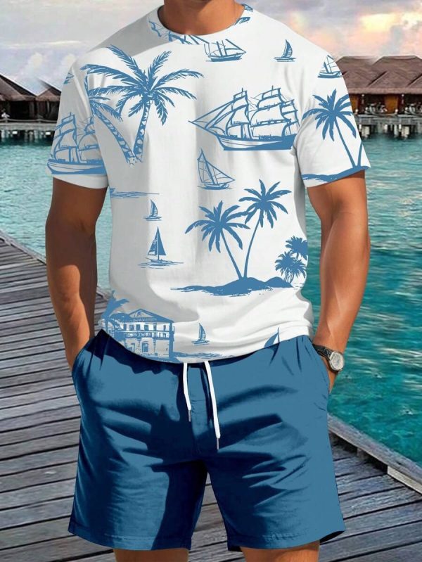 Conjunto hombre camiseta y pantalón estampado - Imagen 5