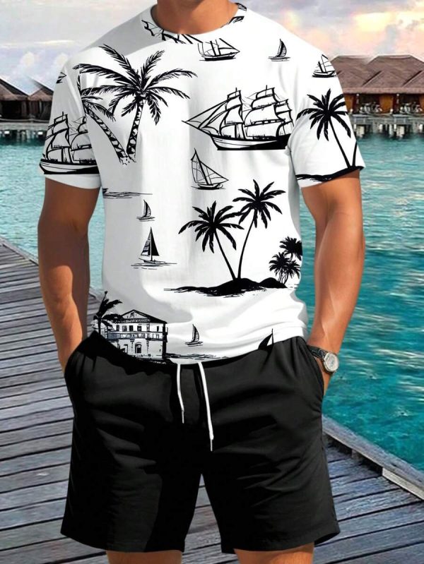 Conjunto hombre camiseta y pantalón estampado - Imagen 3