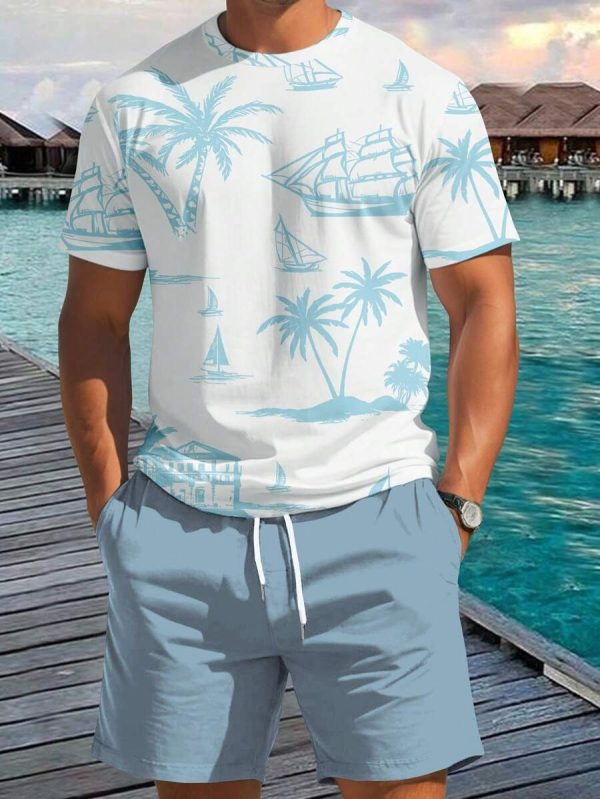Conjunto hombre camiseta y pantalón estampado - Imagen 4