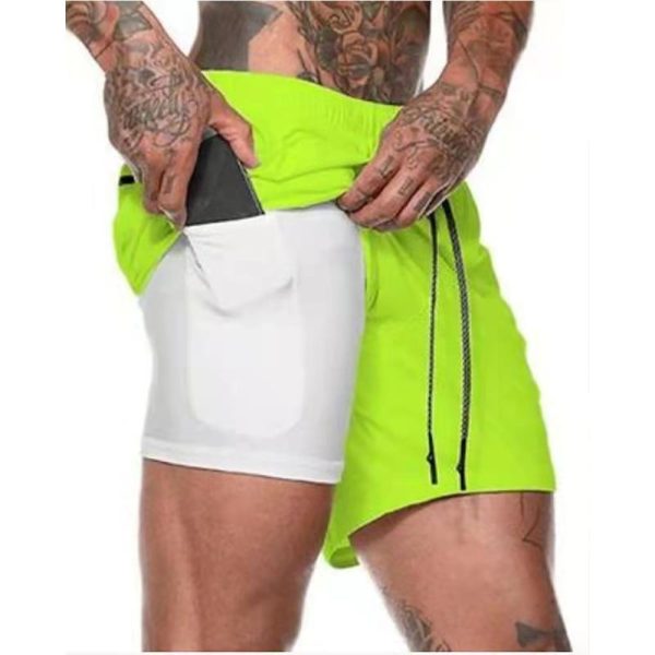 🏋️‍♂️ Calzonas Deportivas 2x1 con Malla y Bolsillo Interior – Secado Rápido | Hasta la Talla 3XL | 40 Modelos - Imagen 4