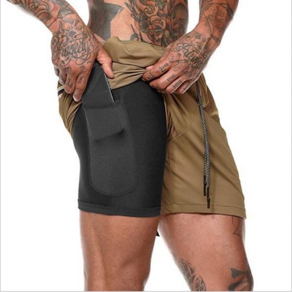 🏋️‍♂️ Calzonas Deportivas 2x1 con Malla y Bolsillo Interior – Secado Rápido | Hasta la Talla 3XL | 40 Modelos - Imagen 3