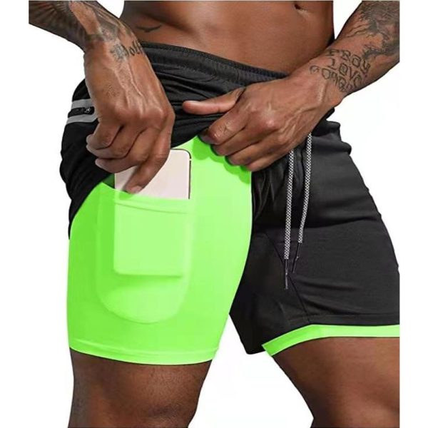 🏋️‍♂️ Calzonas Deportivas 2x1 con Malla y Bolsillo Interior – Secado Rápido | Hasta la Talla 3XL | 40 Modelos - Imagen 5