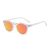 White transparent frame red reflective polarized C30
