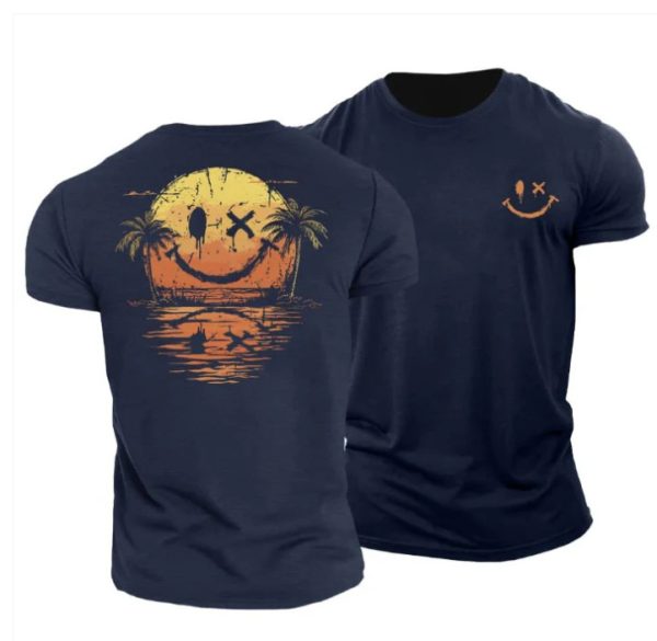 🏝️ Camiseta de Hombre con Estampado Emoji Isla - Imagen 6