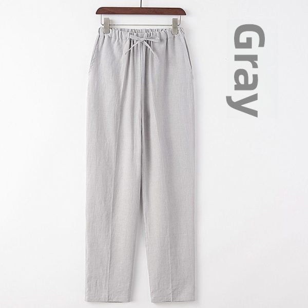 Pantalón largo de puro lino para hombre - Imagen 4