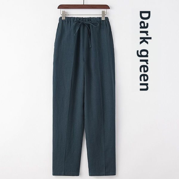 Pantalón largo de puro lino para hombre - Imagen 3