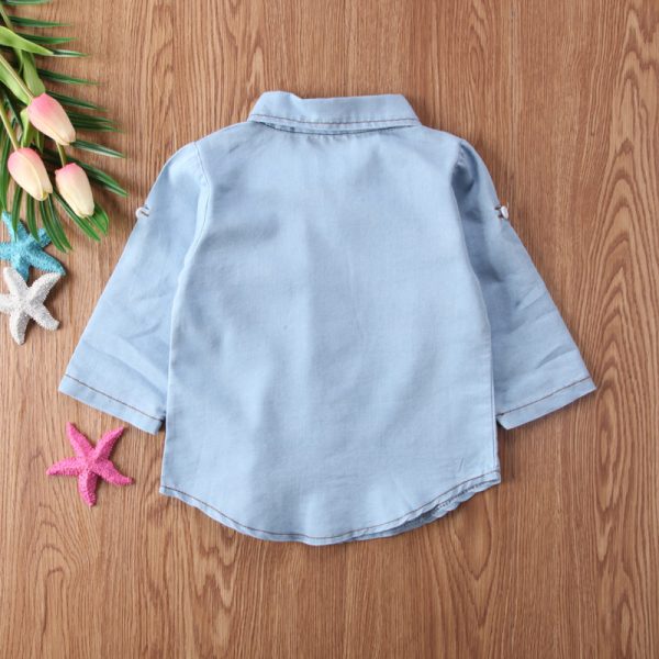 Camisa Vaquera 100 % Algodón Niño – Tallaje 80-120 cm (3-8 años) - Imagen 2