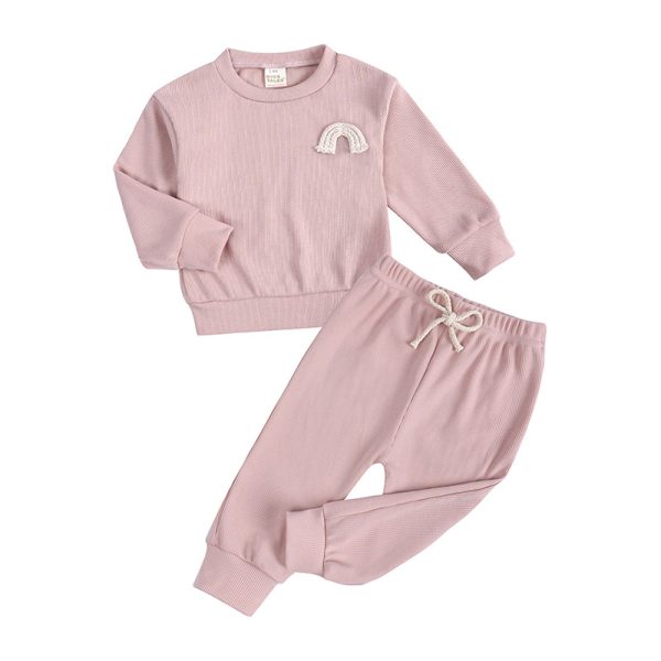 Conjunto Chándal Niña 100 % Algodón – Tallas 70 cm a 100 cm • 4 Colores - Imagen 4