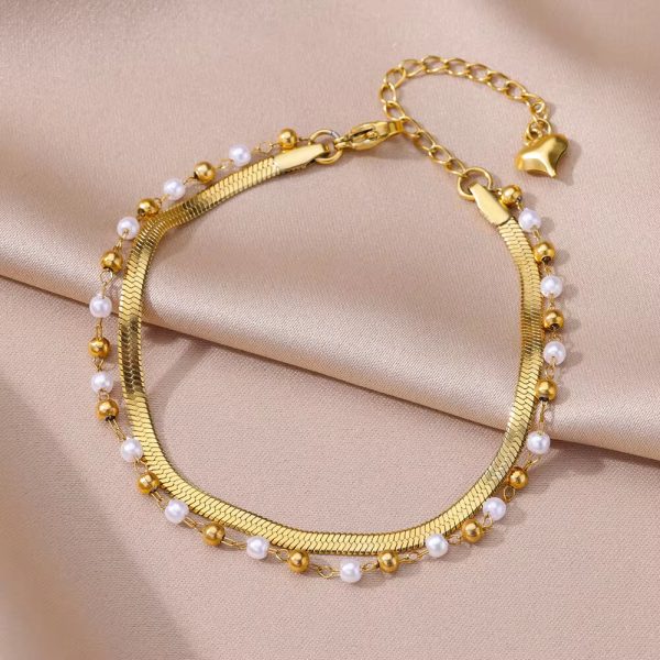 Tobillera/Pulsera ajustable en acero inoxidable – Impermeable, elegante - Imagen 5