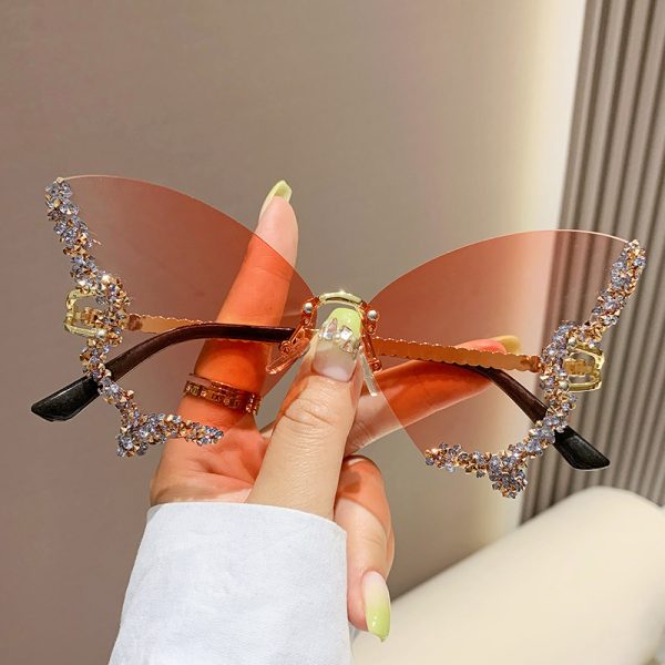 Gafas Mariposa con Lentes Degradadas y Brillantes – 10 Colores - Imagen 6