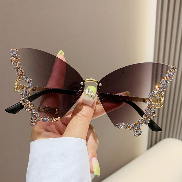 Gafas Mariposa con Lentes Degradadas y Brillantes – 10 Colores - Imagen 4