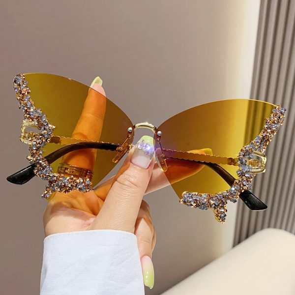 Gafas Mariposa con Lentes Degradadas y Brillantes – 10 Colores - Imagen 2