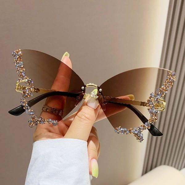 Gafas Mariposa con Lentes Degradadas y Brillantes – 10 Colores - Imagen 7