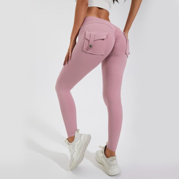 Leggings de nylon con bolsillos traseros – 12 colores • S–XL - Imagen 3