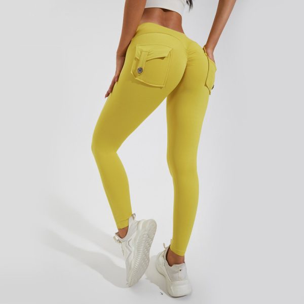 Leggings de nylon con bolsillos traseros – 12 colores • S–XL - Imagen 4