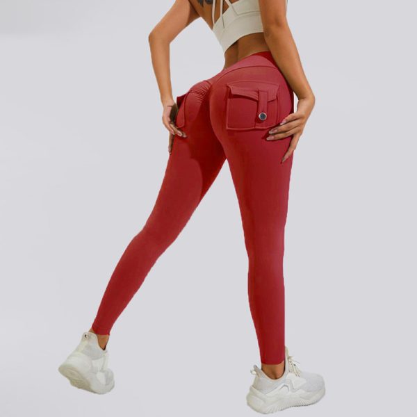 Leggings de nylon con bolsillos traseros – 12 colores • S–XL - Imagen 10