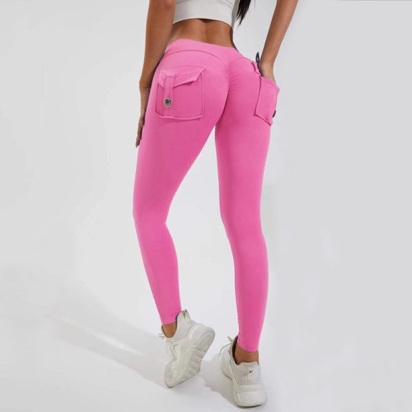 Leggings de nylon con bolsillos traseros – 12 colores • S–XL - Imagen 7