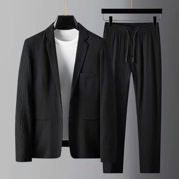 Conjunto Casual-Elegante Chaqueta & Pantalón en Poliéster – Hasta 3XL - Imagen 2
