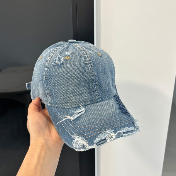 Gorra Vaquera “Never Give Up” (No Rendirse Nunca) – Denim con Bordado Inspirador - Imagen 2