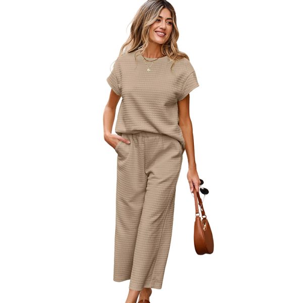 🧶 Conjunto de Sudadera y Pantalón Capri Acolchado – Comodidad y Estilo para Cada Día | Tallas hasta 3XL - Imagen 4