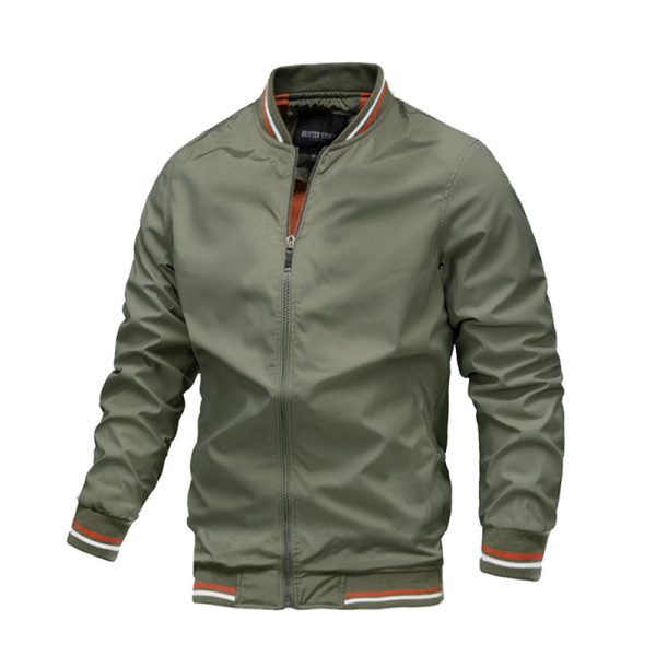 Chaqueta cortavientos hombre estilo béisbol – 7 colores • S–5XL - Imagen 2