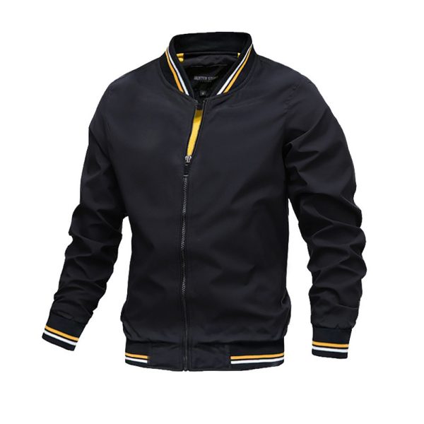 Chaqueta cortavientos hombre estilo béisbol – 7 colores • S–5XL - Imagen 3