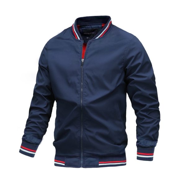 Chaqueta cortavientos hombre estilo béisbol – 7 colores • S–5XL - Imagen 4