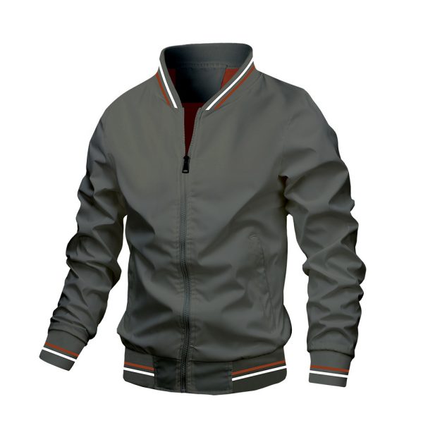 Chaqueta cortavientos hombre estilo béisbol – 7 colores • S–5XL - Imagen 5