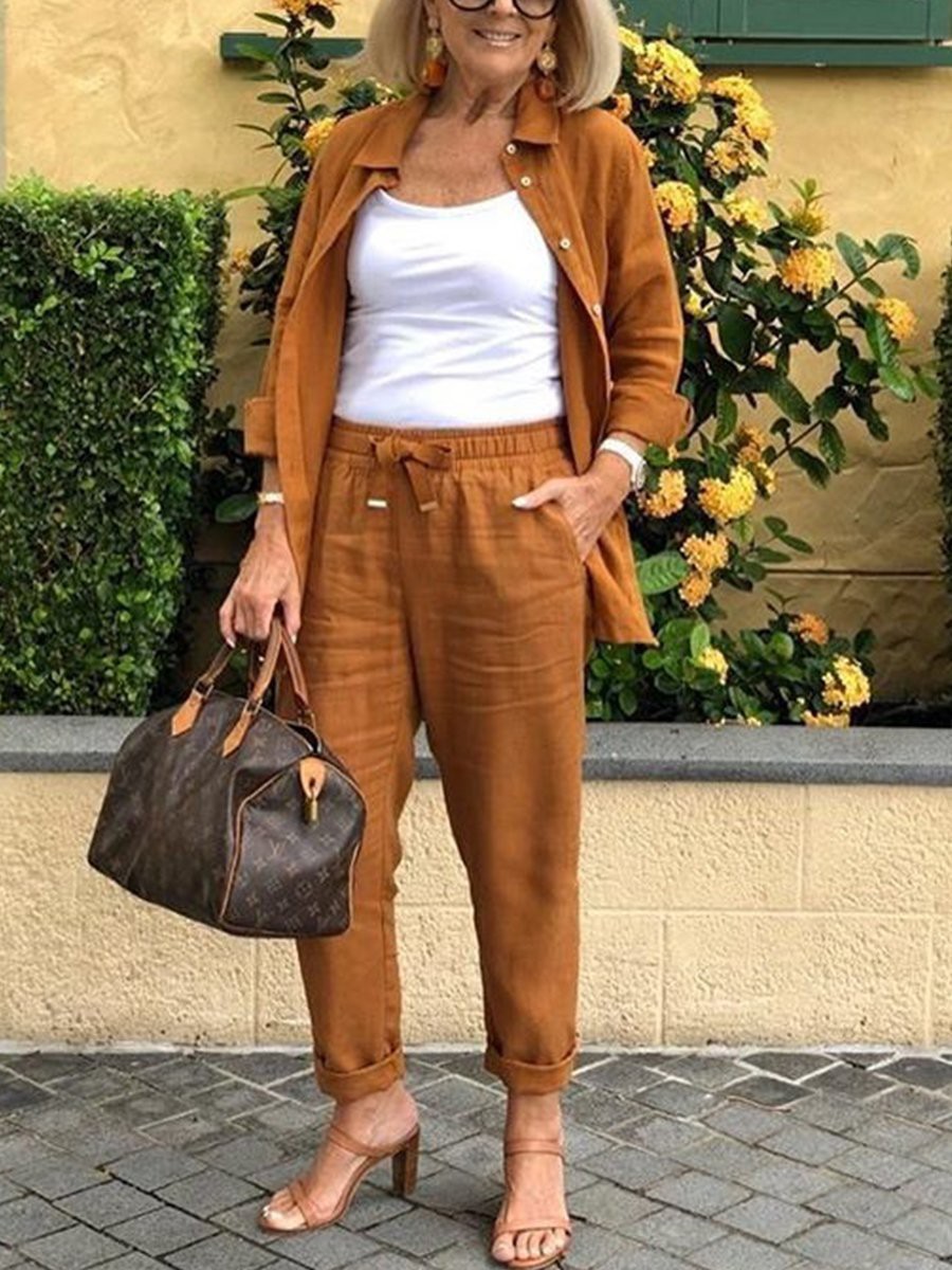Conjunto de Camisa y Pantalón para Mujer – Estilo Moderno y Máximo Confort